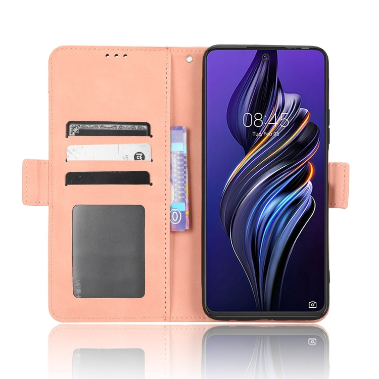 For Tecno Pova 3 Skin Feel Calf Texture Card Slots Leather Phone Case
