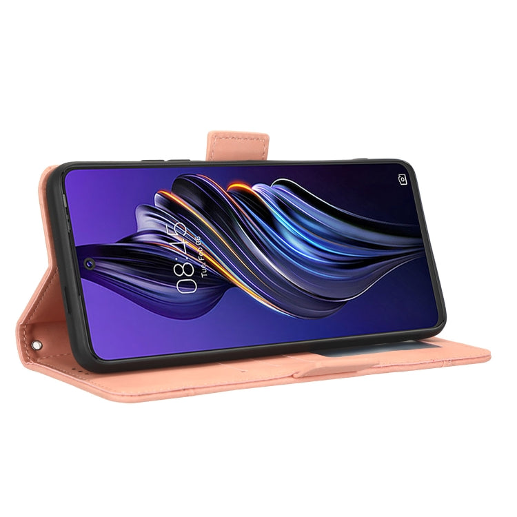 For Tecno Pova 3 Skin Feel Calf Texture Card Slots Leather Phone Case