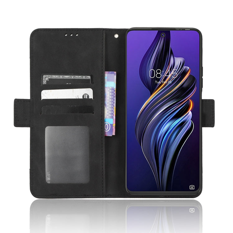 For Tecno Pova 3 Skin Feel Calf Texture Card Slots Leather Phone Case