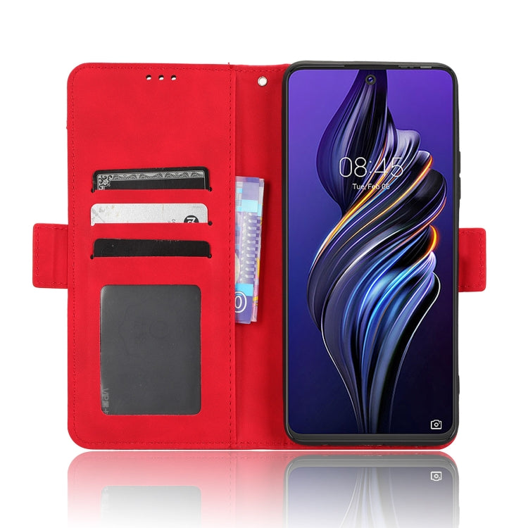 For Tecno Pova 3 Skin Feel Calf Texture Card Slots Leather Phone Case