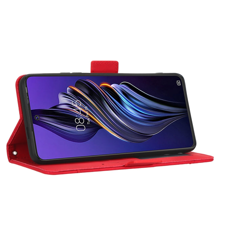 For Tecno Pova 3 Skin Feel Calf Texture Card Slots Leather Phone Case