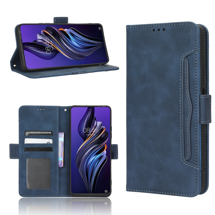 For Tecno Pova 3 Skin Feel Calf Texture Card Slots Leather Phone Case