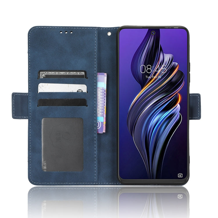 For Tecno Pova 3 Skin Feel Calf Texture Card Slots Leather Phone Case