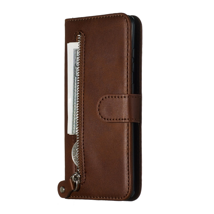 For Galaxy S20 Fashion Calf Texture Zipper Horizontal Flip Leather Case with Stand & Card Slots & Wallet Function