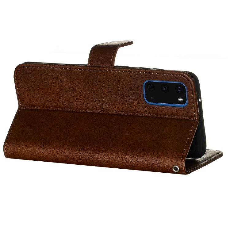 For Galaxy S20 Fashion Calf Texture Zipper Horizontal Flip Leather Case with Stand & Card Slots & Wallet Function