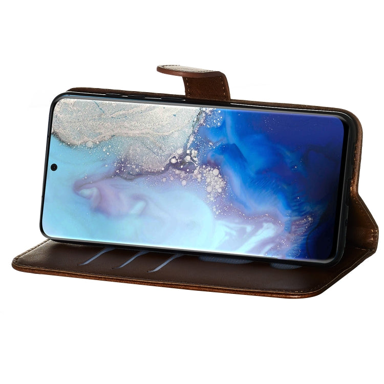 For Galaxy S20 Fashion Calf Texture Zipper Horizontal Flip Leather Case with Stand & Card Slots & Wallet Function