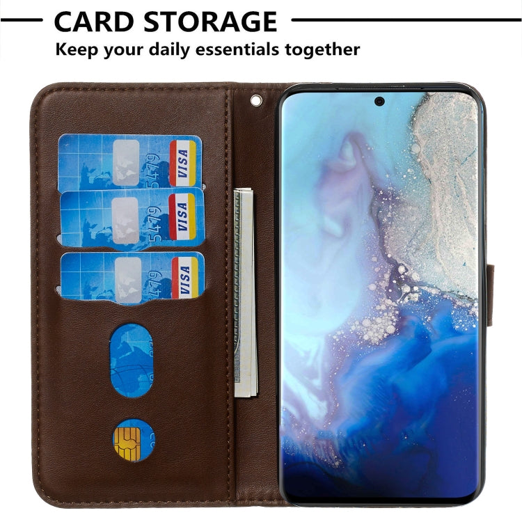 For Galaxy S20 Fashion Calf Texture Zipper Horizontal Flip Leather Case with Stand & Card Slots & Wallet Function