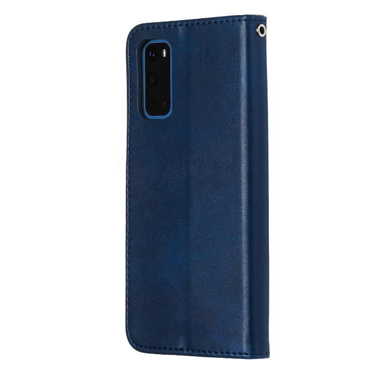 For Galaxy S20 Fashion Calf Texture Zipper Horizontal Flip Leather Case with Stand & Card Slots & Wallet Function