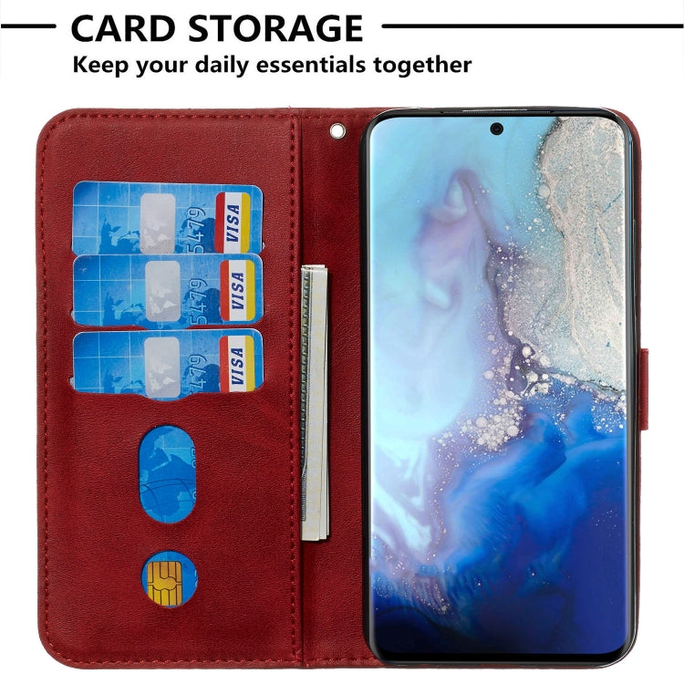 For Galaxy S20 Fashion Calf Texture Zipper Horizontal Flip Leather Case with Stand & Card Slots & Wallet Function