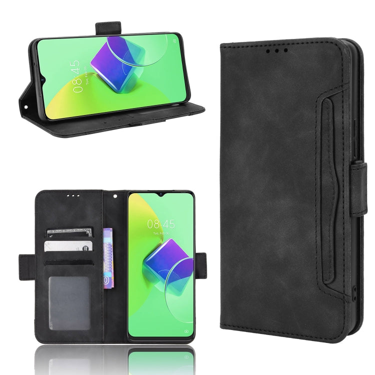 For Tecno Spark 9 Pro Skin Feel Calf Texture Card Slots Leather Phone Case