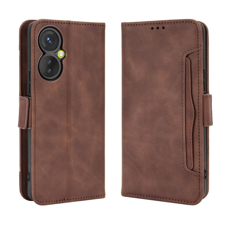 For Tecno Spark 9 Pro Skin Feel Calf Texture Card Slots Leather Phone Case