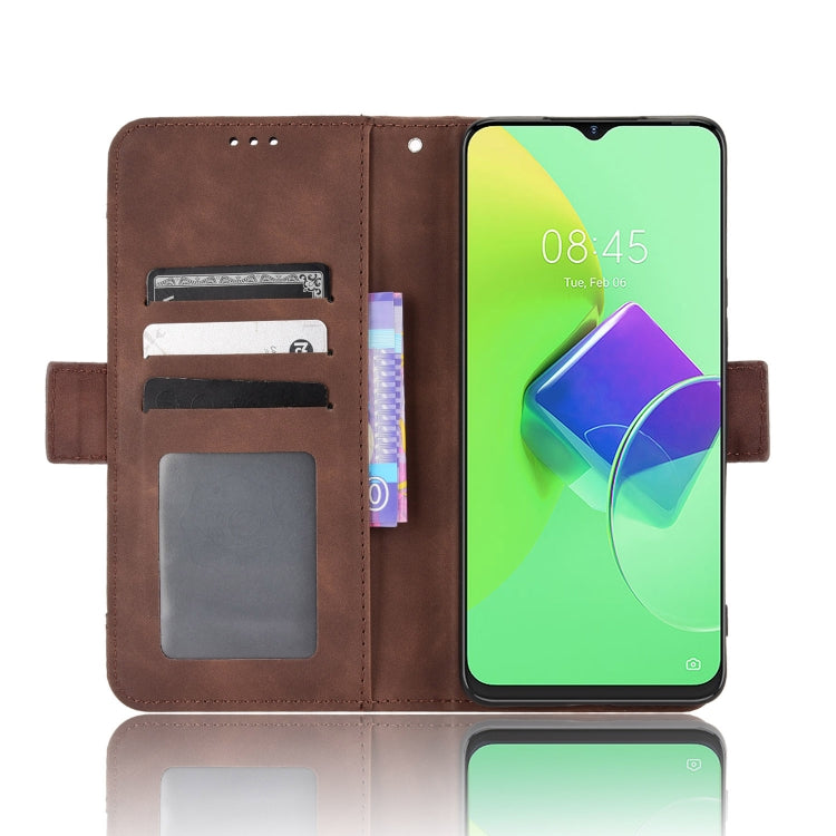 For Tecno Spark 9 Pro Skin Feel Calf Texture Card Slots Leather Phone Case
