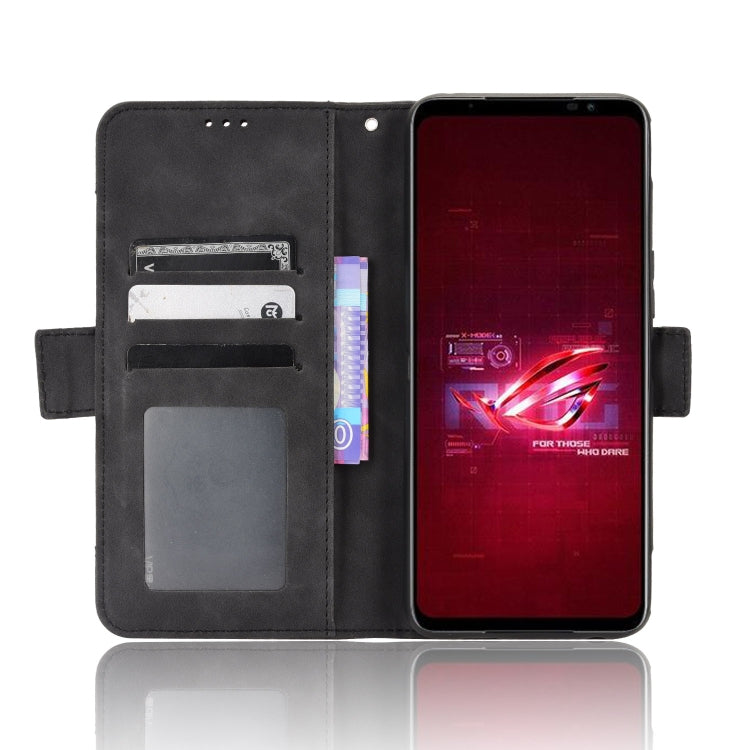 For ASUS ROG Phone 6 / 6 Pro Skin Feel Calf Texture Card Slots Leather Phone Case
