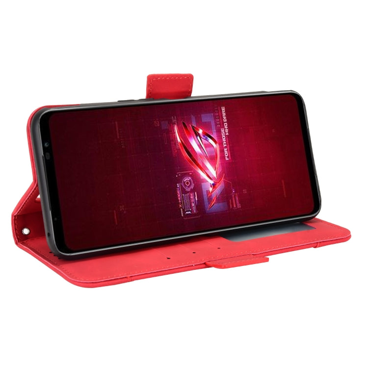For ASUS ROG Phone 6 / 6 Pro Skin Feel Calf Texture Card Slots Leather Phone Case