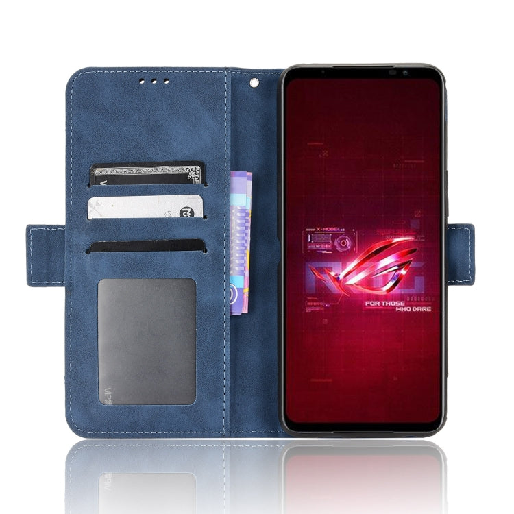 For ASUS ROG Phone 6 / 6 Pro Skin Feel Calf Texture Card Slots Leather Phone Case