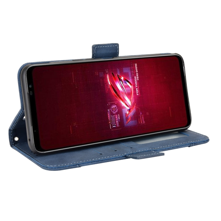 For ASUS ROG Phone 6 / 6 Pro Skin Feel Calf Texture Card Slots Leather Phone Case
