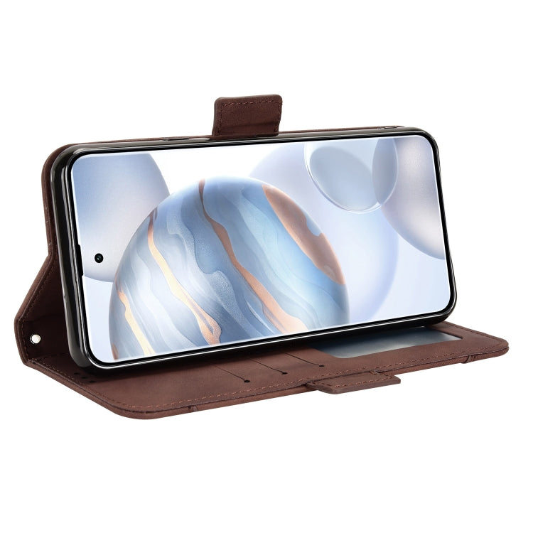 For Cubot X50 Skin Feel Calf Texture Card Slots Leather Phone Case