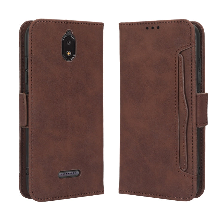 For HotPepper Serrano3 Skin Feel Calf Texture Card Slots Leather Phone Case