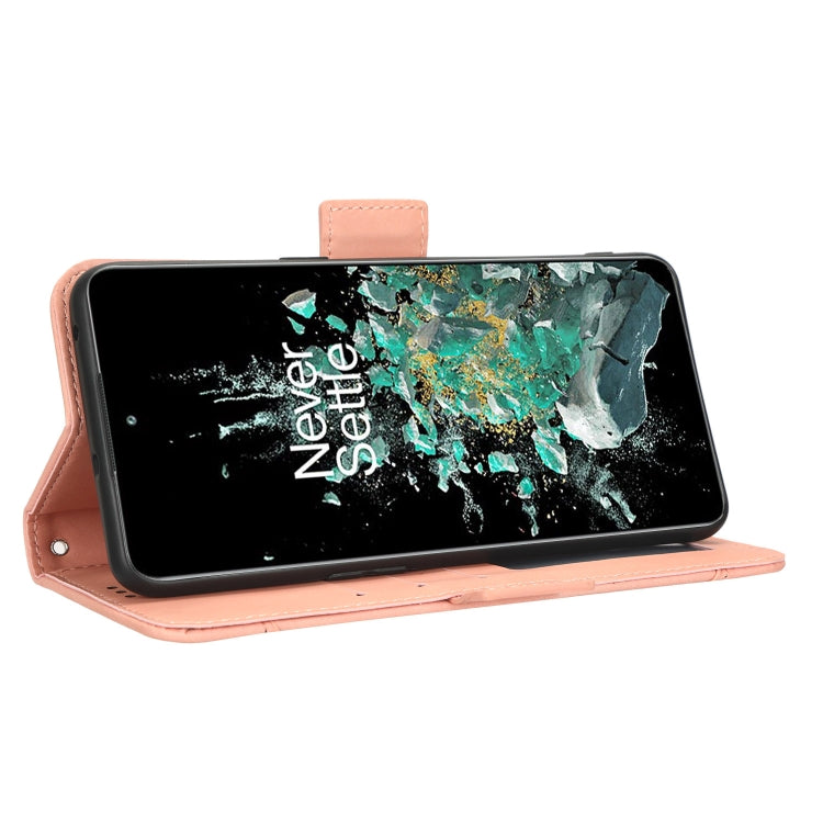 For OnePlus 10T 5G / Ace Pro 5G Skin Feel Calf Texture Card Slots Leather Phone Case