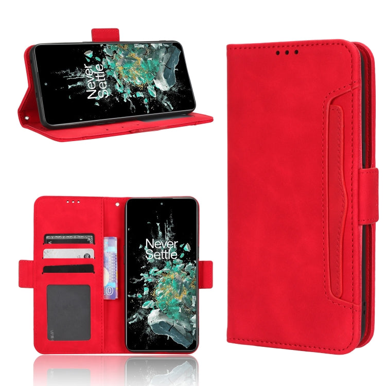 For OnePlus 10T 5G / Ace Pro 5G Skin Feel Calf Texture Card Slots Leather Phone Case