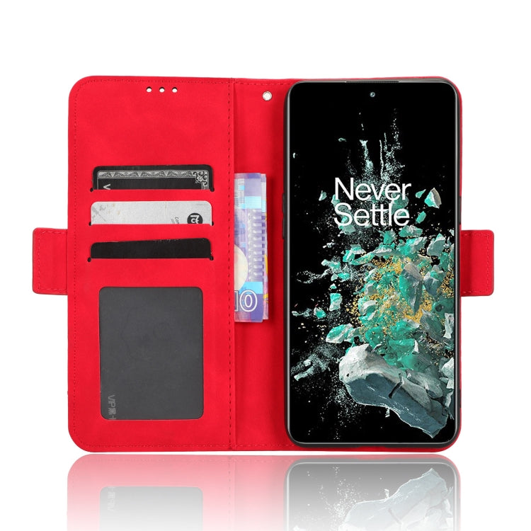 For OnePlus 10T 5G / Ace Pro 5G Skin Feel Calf Texture Card Slots Leather Phone Case