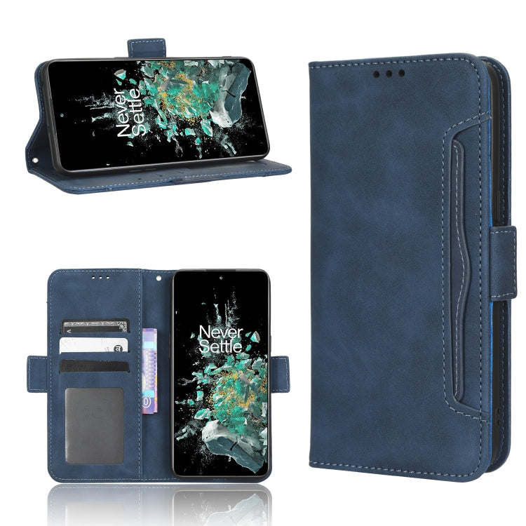 For OnePlus 10T 5G / Ace Pro 5G Skin Feel Calf Texture Card Slots Leather Phone Case