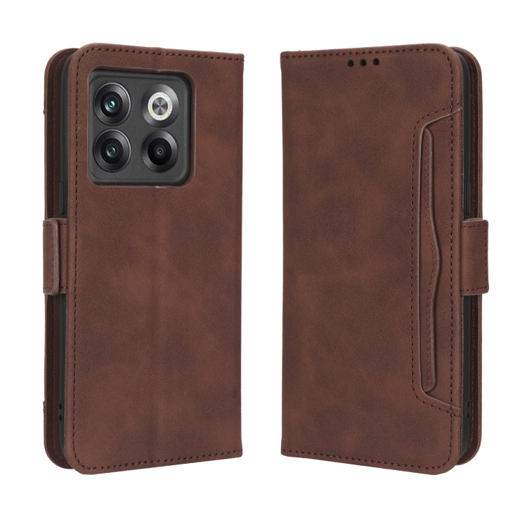 For OnePlus 10T 5G / Ace Pro 5G Skin Feel Calf Texture Card Slots Leather Phone Case