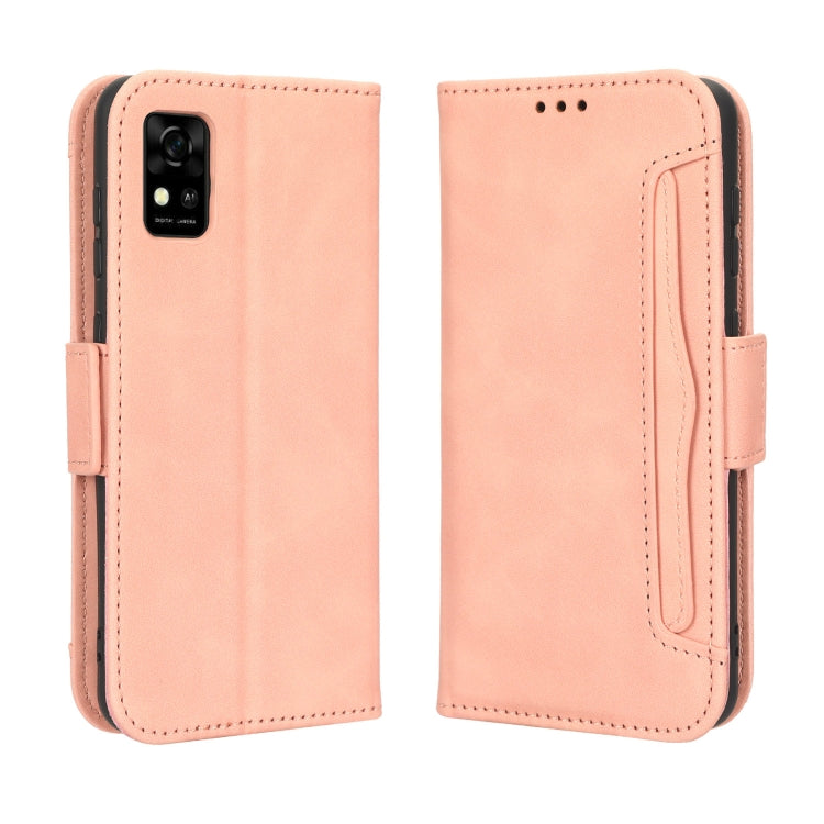 For ZTE Avid 589 Z5158 Skin Feel Calf Texture Card Slots Leather Phone Case