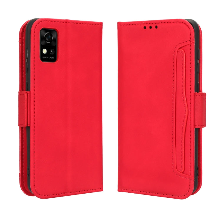 For ZTE Avid 589 Z5158 Skin Feel Calf Texture Card Slots Leather Phone Case