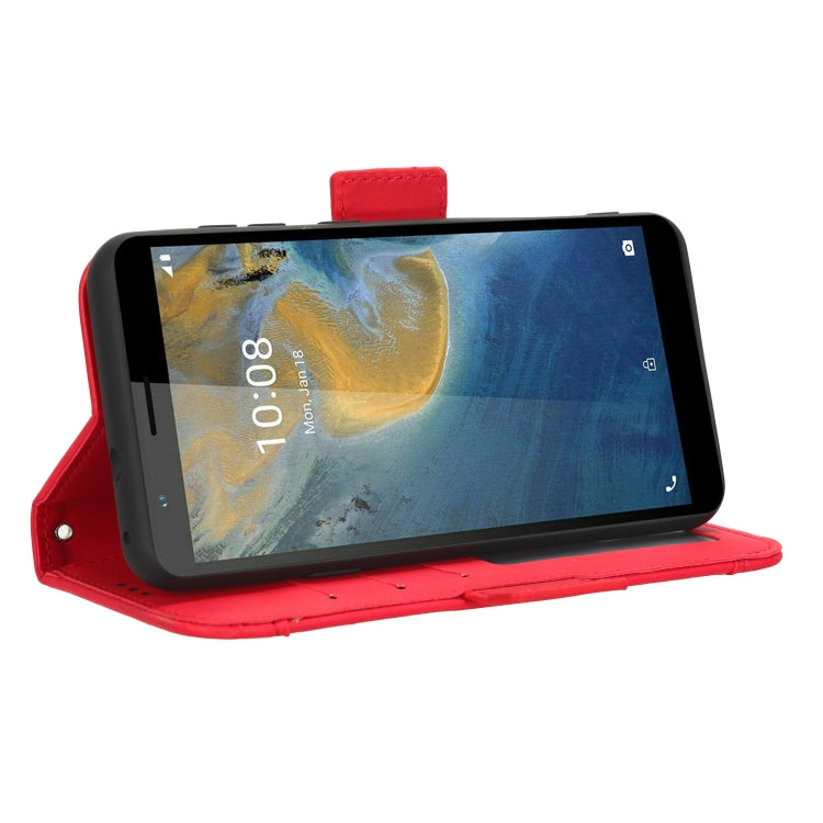 For ZTE Avid 589 Z5158 Skin Feel Calf Texture Card Slots Leather Phone Case