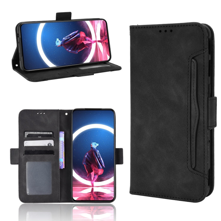 For ZTE Nubia Red Magic 7S Pro Skin Feel Calf Texture Card Slots Leather Phone Case