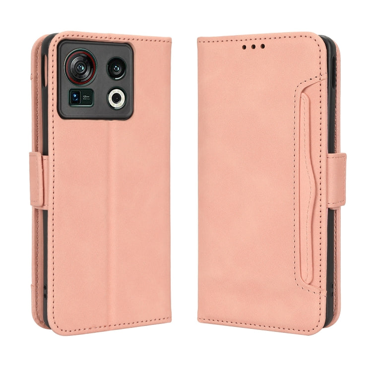 For ZTE Nubia Z40S Pro Skin Feel Calf Texture Card Slots Leather Phone Case