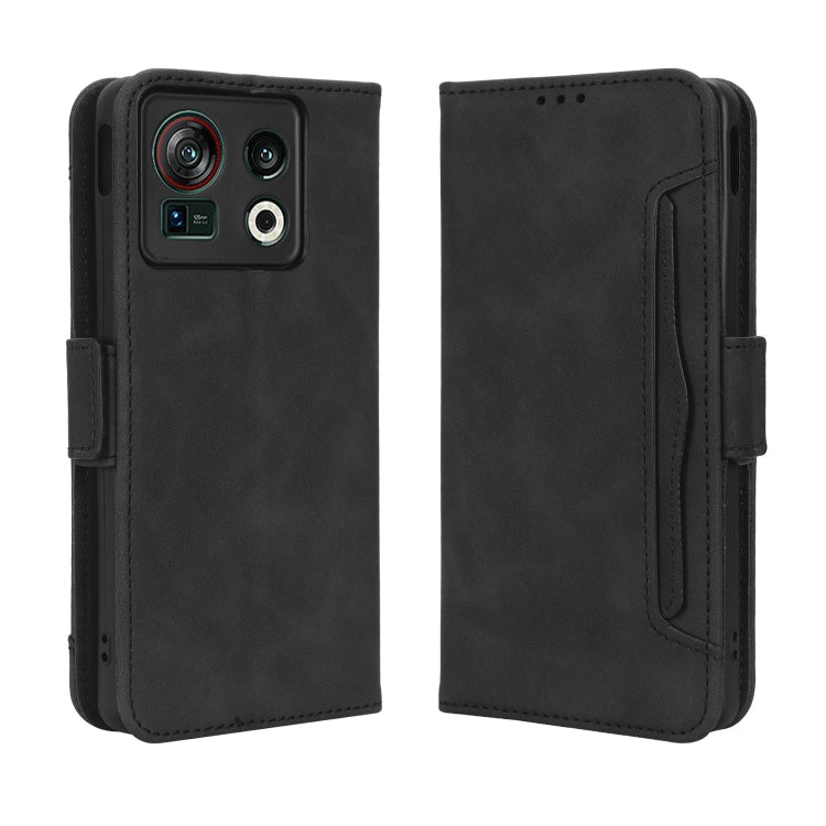 For ZTE Nubia Z40S Pro Skin Feel Calf Texture Card Slots Leather Phone Case