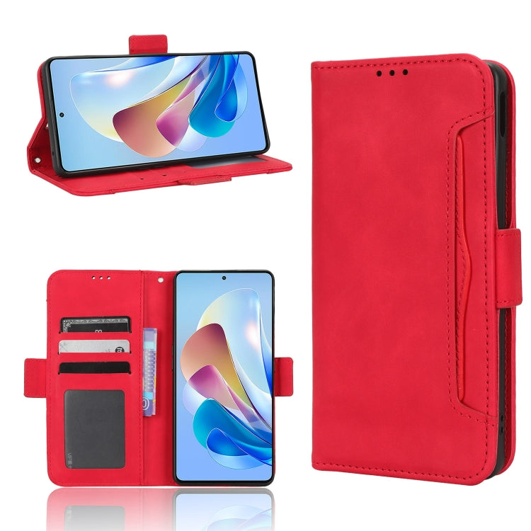For ZTE Nubia Z40S Pro Skin Feel Calf Texture Card Slots Leather Phone Case