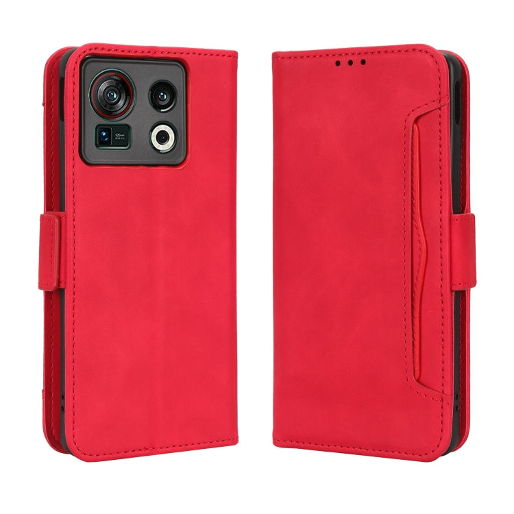 For ZTE Nubia Z40S Pro Skin Feel Calf Texture Card Slots Leather Phone Case