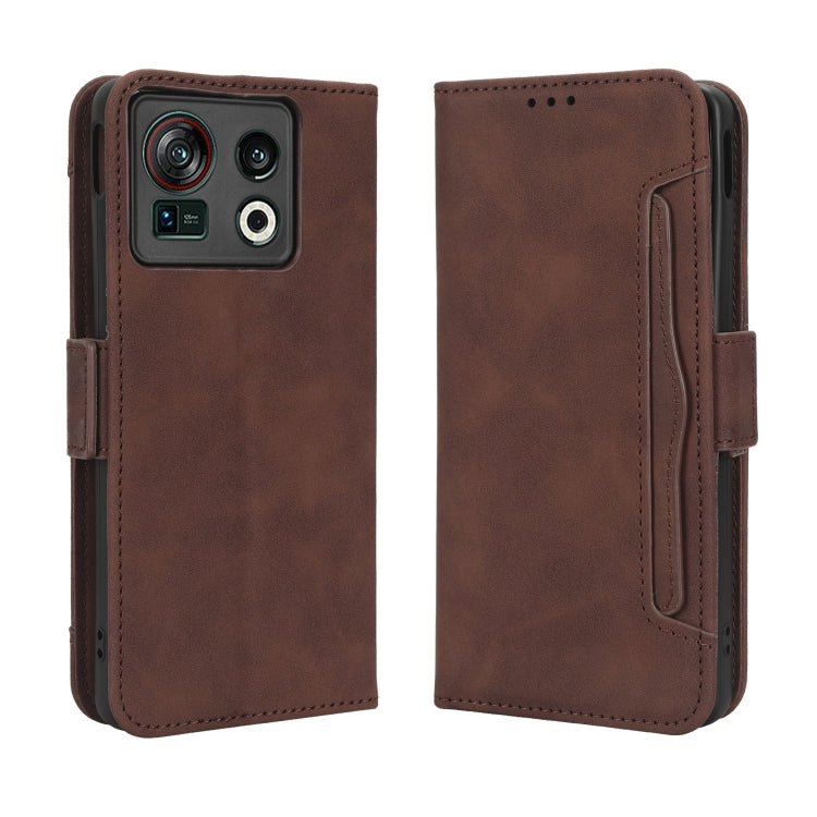 For ZTE Nubia Z40S Pro Skin Feel Calf Texture Card Slots Leather Phone Case