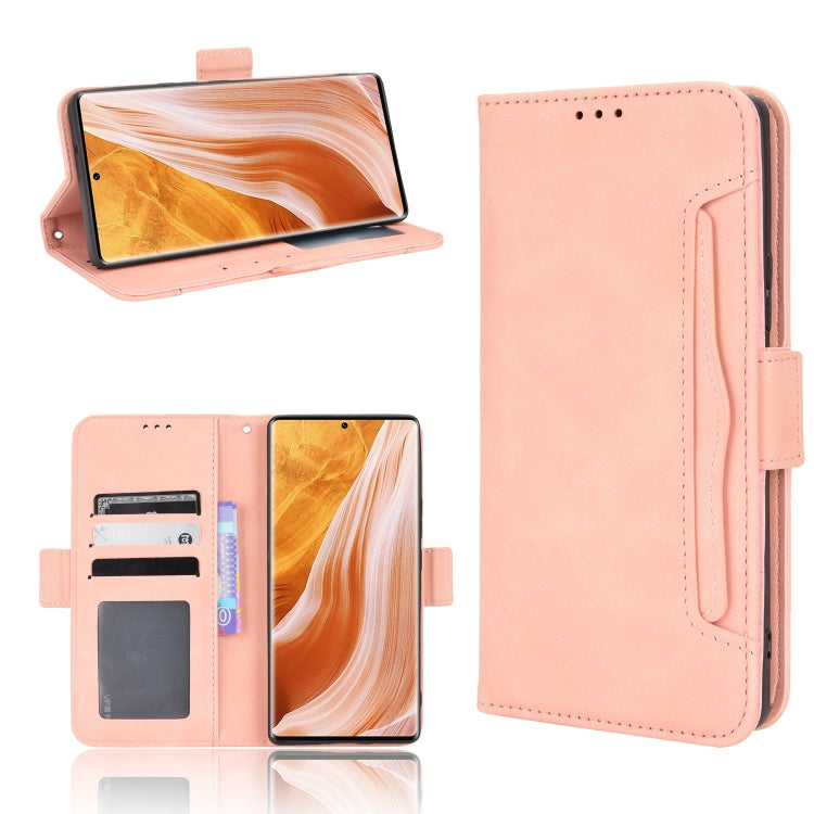 For ZTE Axon 40 Pro Skin Feel Calf Texture Card Slots Leather Phone Case