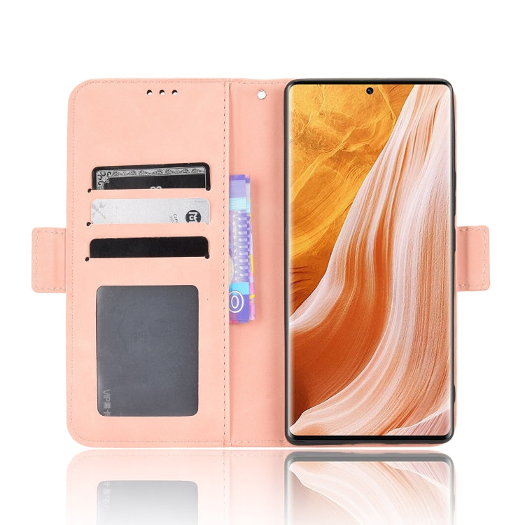 For ZTE Axon 40 Pro Skin Feel Calf Texture Card Slots Leather Phone Case