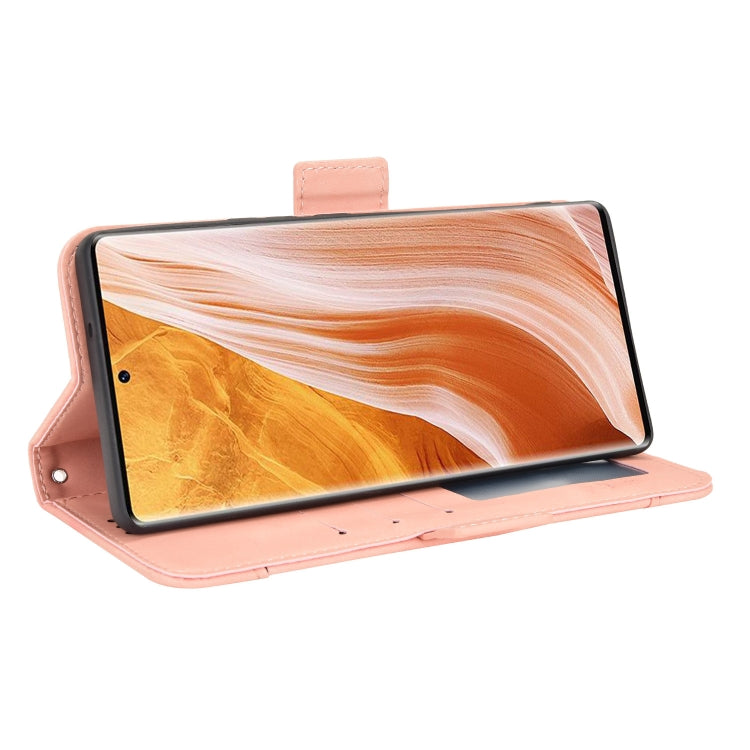 For ZTE Axon 40 Pro Skin Feel Calf Texture Card Slots Leather Phone Case