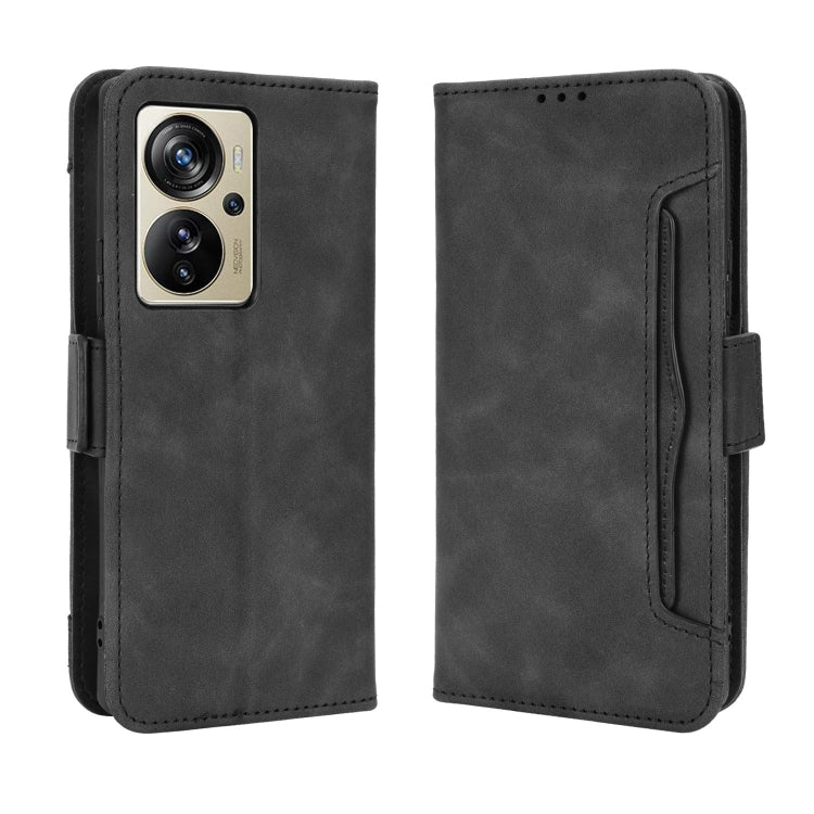 For ZTE Axon 40 Pro Skin Feel Calf Texture Card Slots Leather Phone Case