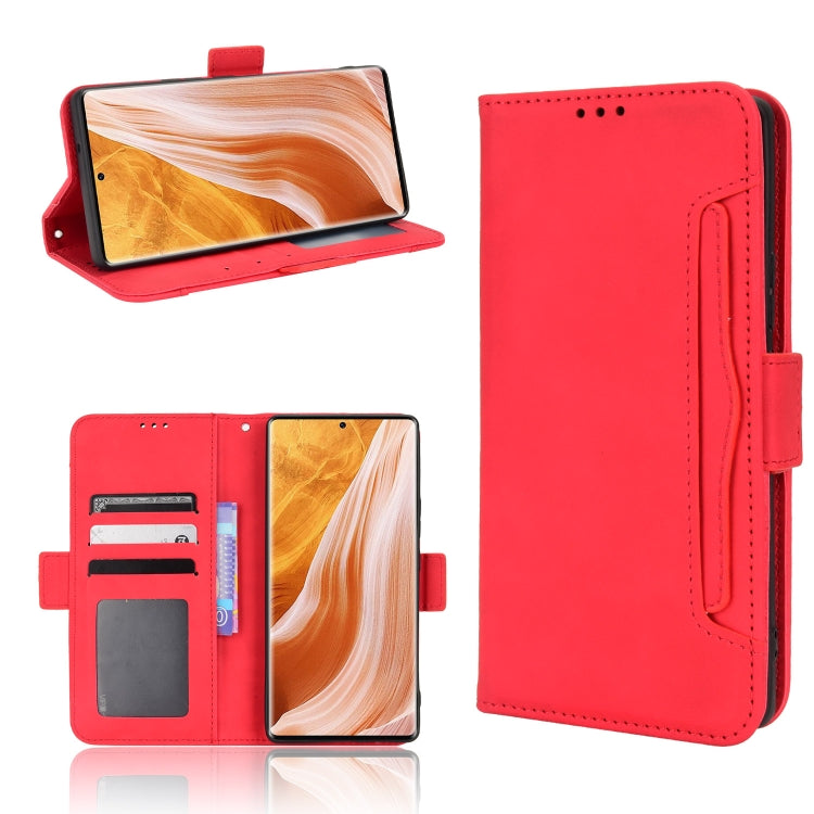 For ZTE Axon 40 Pro Skin Feel Calf Texture Card Slots Leather Phone Case