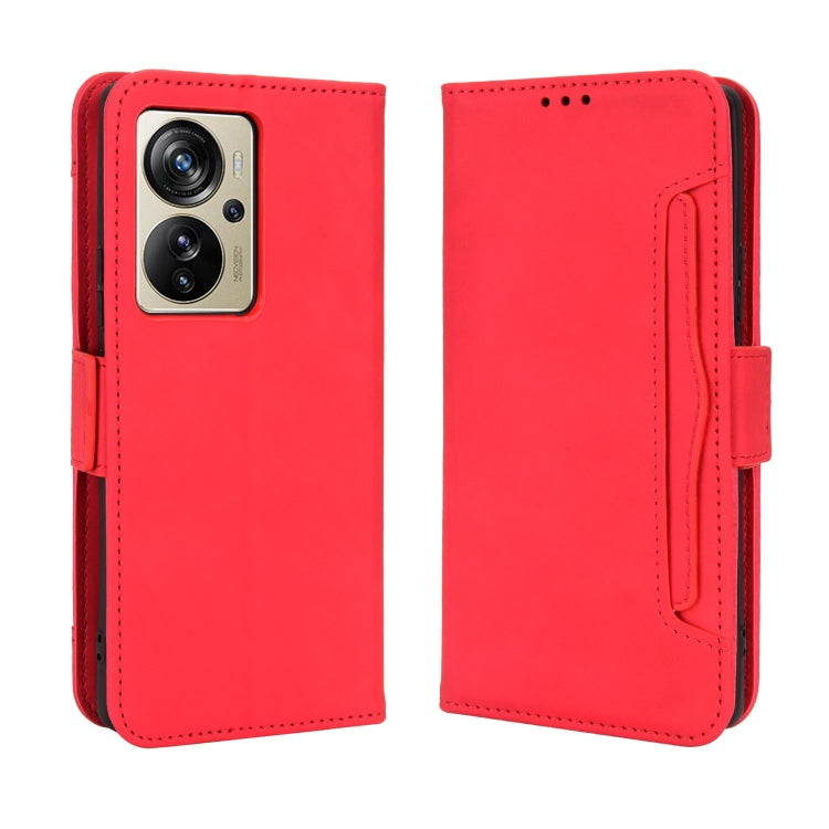 For ZTE Axon 40 Pro Skin Feel Calf Texture Card Slots Leather Phone Case