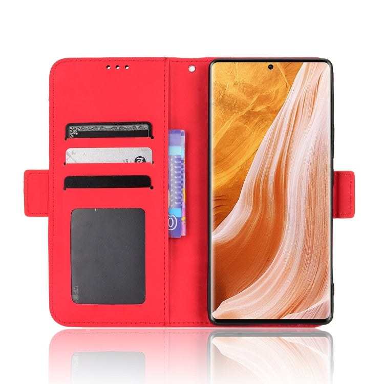 For ZTE Axon 40 Pro Skin Feel Calf Texture Card Slots Leather Phone Case