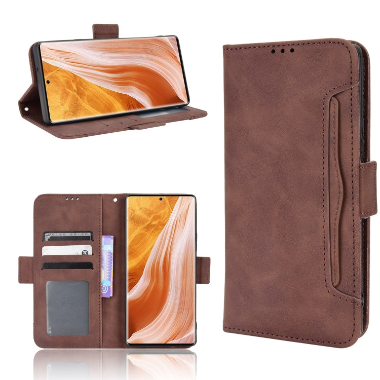 For ZTE Axon 40 Pro Skin Feel Calf Texture Card Slots Leather Phone Case