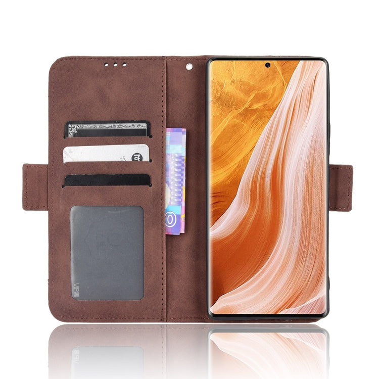 For ZTE Axon 40 Pro Skin Feel Calf Texture Card Slots Leather Phone Case