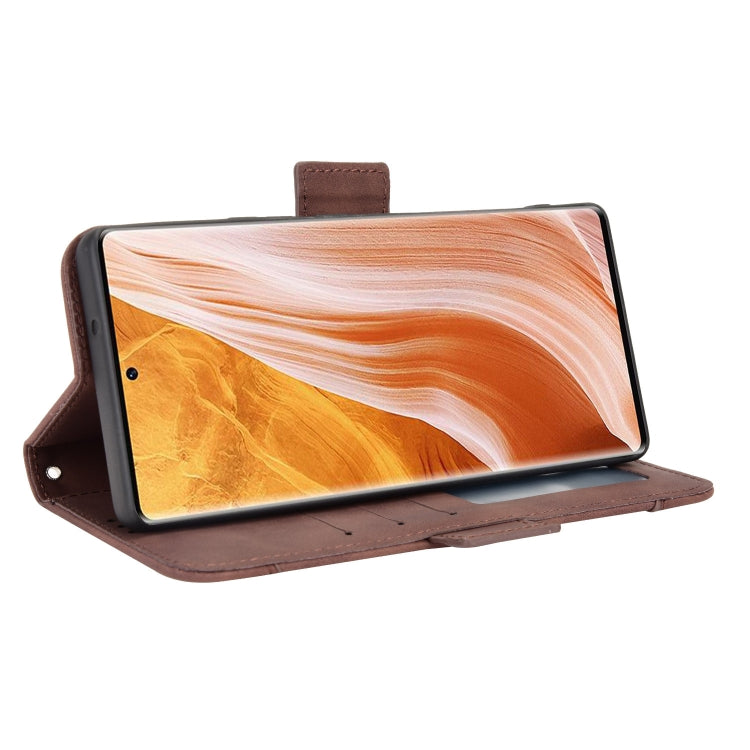 For ZTE Axon 40 Pro Skin Feel Calf Texture Card Slots Leather Phone Case