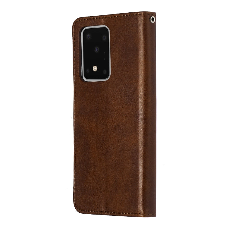 For Galaxy S20 Ultra Fashion Calf Texture Zipper Horizontal Flip Leather Case with Stand & Card Slots & Wallet Function
