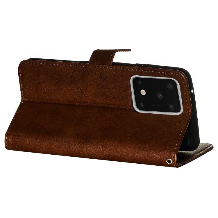 For Galaxy S20 Ultra Fashion Calf Texture Zipper Horizontal Flip Leather Case with Stand & Card Slots & Wallet Function