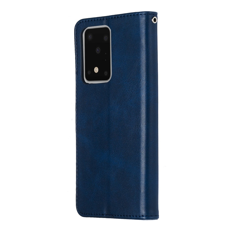 For Galaxy S20 Ultra Fashion Calf Texture Zipper Horizontal Flip Leather Case with Stand & Card Slots & Wallet Function