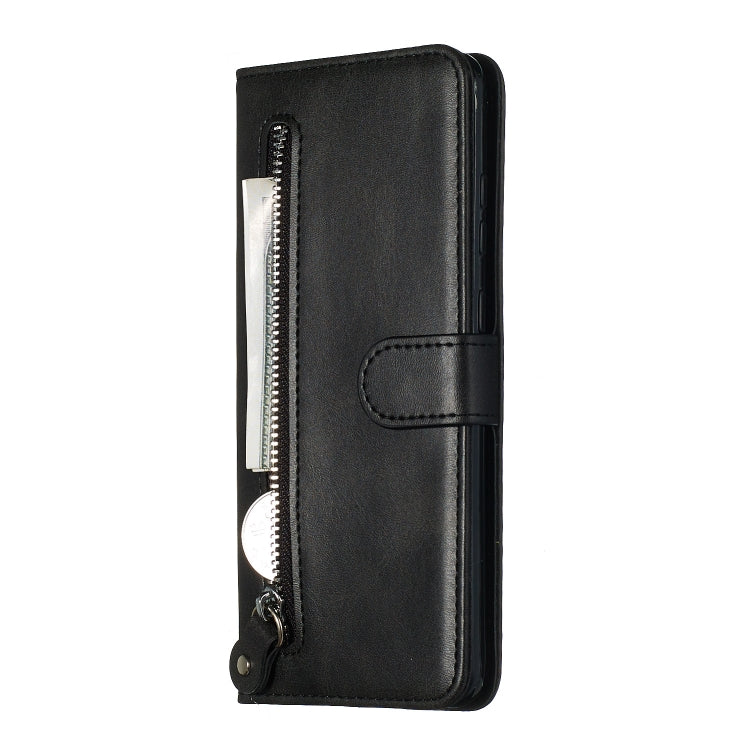 For Galaxy S20 Ultra Fashion Calf Texture Zipper Horizontal Flip Leather Case with Stand & Card Slots & Wallet Function